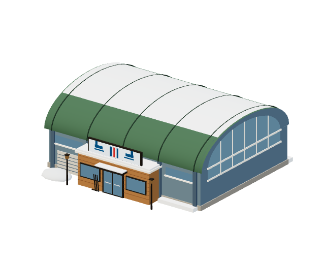 The Arena model from the game