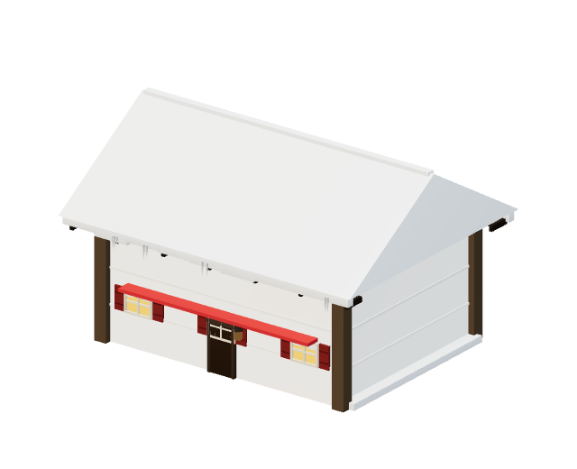 Restaurant model from the game