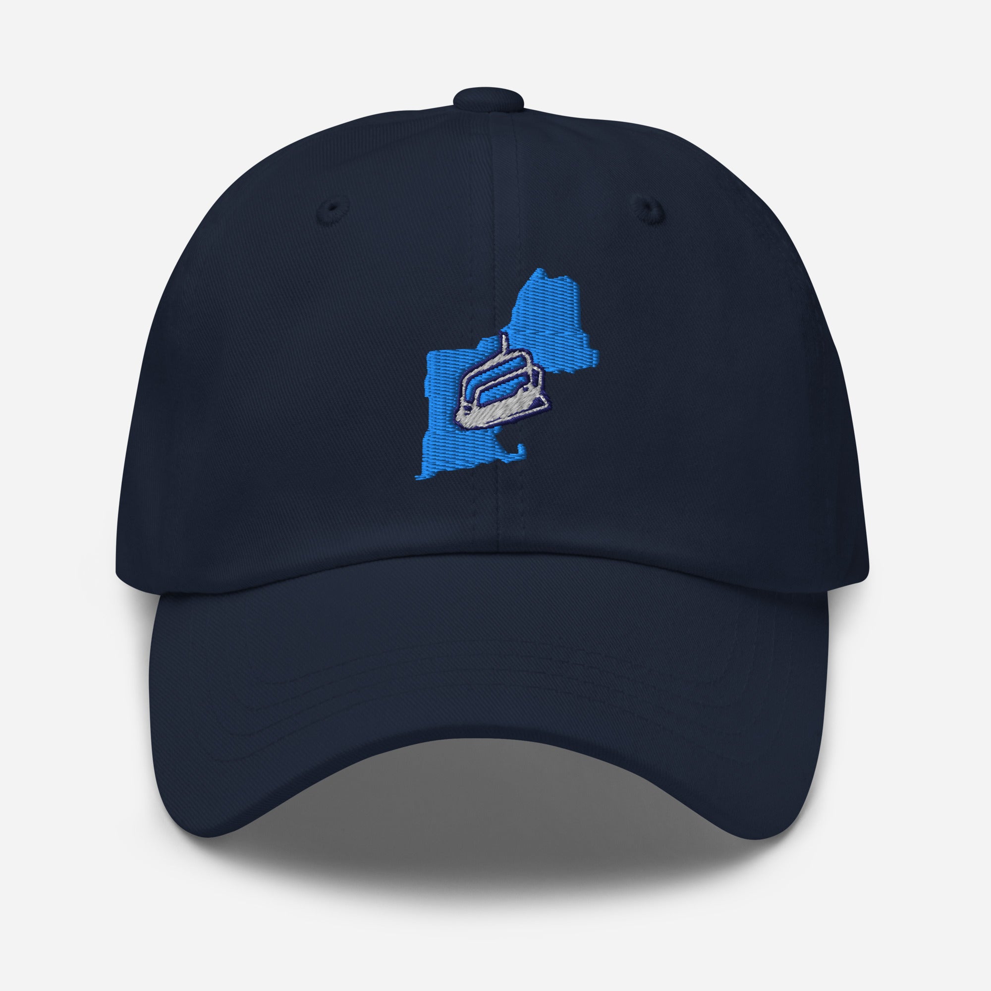 Navy New England Chairlift Cap with the Ice Coast Revival embroidered chairlift mark